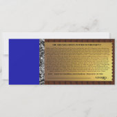 Personalisiert Candy Bar Golden Ticket Einladung (Rückseite)