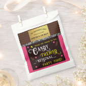Personalisiert Candy Bar Golden Ticket Party Geschenktütchen (Ausgeschnitten)