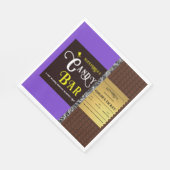 Personalisiert Candy Bar Golden Ticket Party Serviette (Ecke)