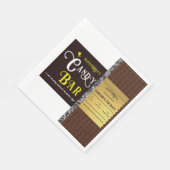 Personalisiert Candy Bar Golden Ticket Party Serviette (Ecke)