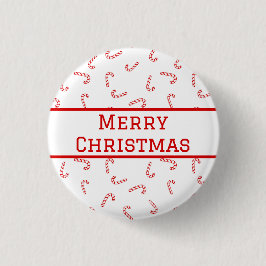 Personalisiert Candy Cane Christmas Button
