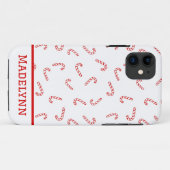 Personalisiert Candy Cane Christmas Case-Mate iPhone Hülle (Rückseite (Horizontal))