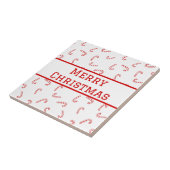 Personalisiert Candy Cane Christmas Fliese (Seite)