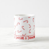 Personalisiert Candy Cane Christmas Kaffeetasse (Mittel)