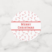 Personalisiert Candy Cane Christmas Konfetti (Klein Vorderseite)
