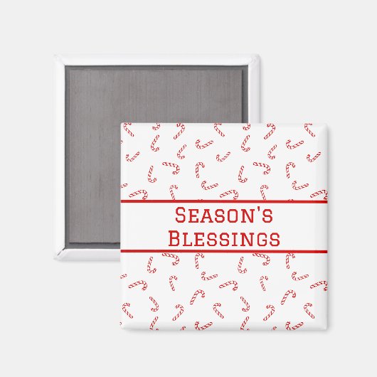 Personalisiert Candy Cane Christmas Magnet (Vorderseite/Rückseite)