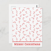 Personalisiert Candy Cane Christmas Postkarte (Vorne/Hinten)