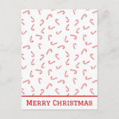 Personalisiert Candy Cane Christmas Postkarte (Vorderseite)