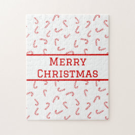 Personalisiert Candy Cane Christmas Puzzle
