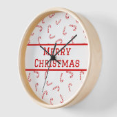 Personalisiert Candy Cane Christmas Uhr (Winkel)