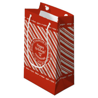 Personalisiert Candy Cane Stripe Kleine Geschenktüte