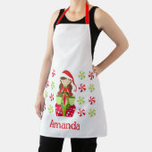 Personalisiert Candy Crush She Elf Weihnachten Schürze (InSitu)