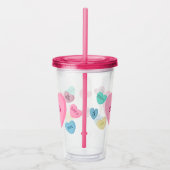 Personalisiert Candy Heart Tumbler Acryltrinkbecher (Rechts)
