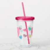 Personalisiert Candy Heart Tumbler Acryltrinkbecher (Links)