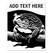 Personalisiert Cane Toad - Briefmarke der Holzkuns Gummistempel (Prägung)