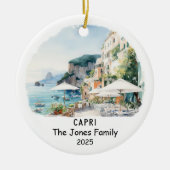 Personalisiert Capri-Ornament, Italien Keramik Ornament (Vorne)