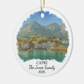 Personalisiert Capri-Ornament, Italien Keramik Ornament (Links)