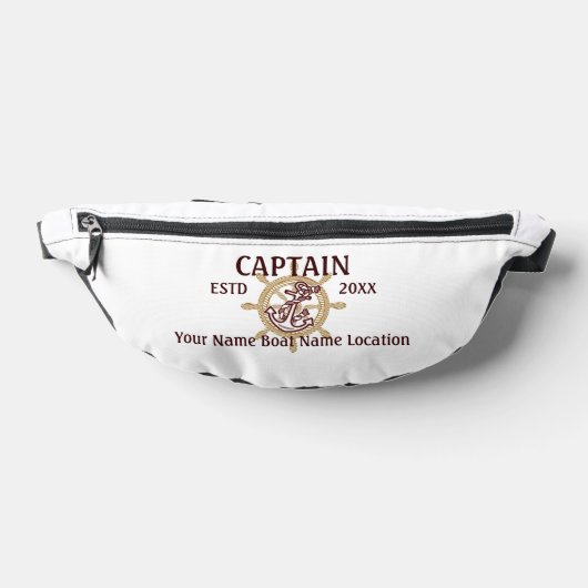 Personalisiert Captain First Mate Crew oder Skippe Bauchtasche (Ablage )