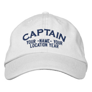 Personalisiert Captain Hat Bestickte Kappe