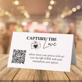 Personalisiert Capture the Liebe Wedding Qr Code Treuekarte