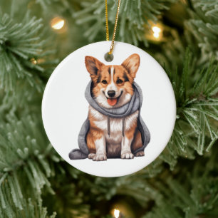 Personalisiert Cardigan Welsh Corgi Dog Keramik Ornament