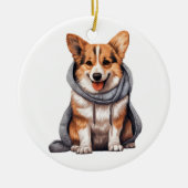 Personalisiert Cardigan Welsh Corgi Dog Keramik Ornament (Vorne)