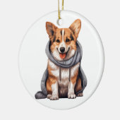 Personalisiert Cardigan Welsh Corgi Dog Keramik Ornament (Links)