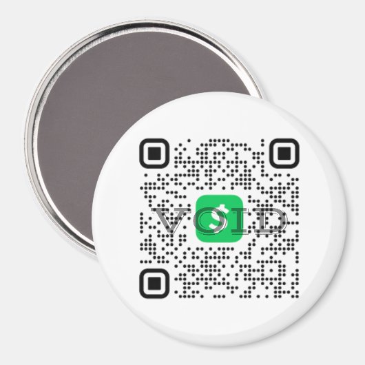 Personalisiert Cash App QR Code Magnet (Vorderseite/Rückseite)
