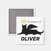 Personalisiert Cat Angel Magnet (Vorderseite/Rückseite)