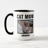 Personalisiert Cat Mama Custom Foto Tasse (Links)