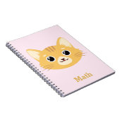 Personalisiert Cat Pattern Notebook Notizblock (Rechte Seite)