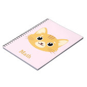 Personalisiert Cat Pattern Notebook Notizblock (Linke Seite)