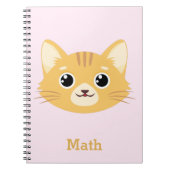 Personalisiert Cat Pattern Notebook Notizblock (Vorderseite)