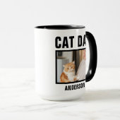 Personalisiert Cat Vater Custom Foto Tasse (VorderseiteRechts)