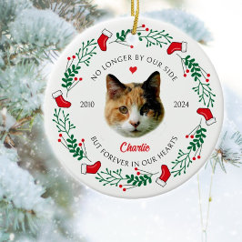 Personalisiert Cat's Memorial Christmas Keramik Ornament