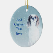 Personalisiert Cavalier King Charles Spaniel Dog Keramik Ornament (Rechts)