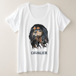 Personalisiert Cavalier King Charles Spaniel Große Größe T-Shirt