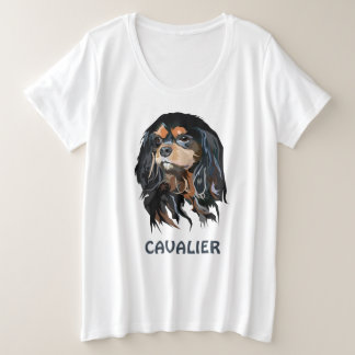 Personalisiert Cavalier King Charles Spaniel Große Größe T-Shirt