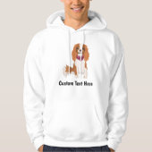 Personalisiert Cavalier King Charles Spaniel Hoodi Hoodie (Vorderseite)
