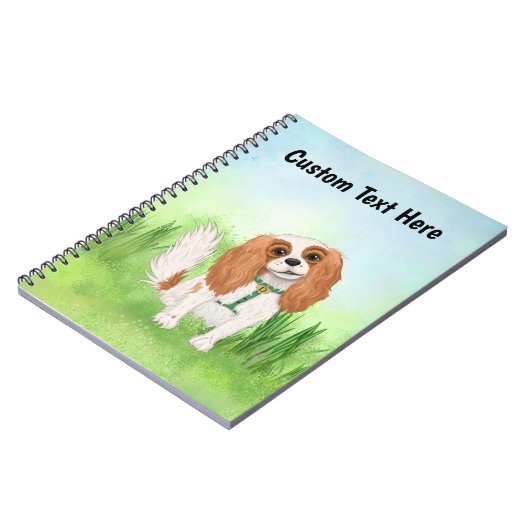 Personalisiert Cavalier King Charles Spaniel Notizblock (Linke Seite)