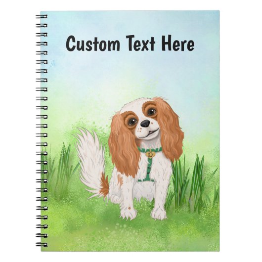 Personalisiert Cavalier King Charles Spaniel Notizblock (Vorderseite)