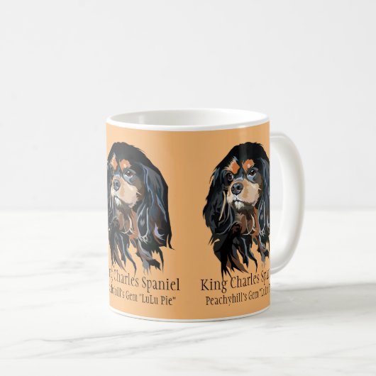 Personalisiert Cavalier King Charles Spaniel Tasse (VorderseiteRechts)