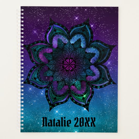 Personalisiert Celestial Mandala Planer (Vorderseite)
