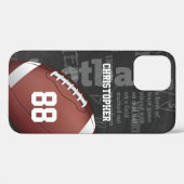 Personalisiert Chalkboard American Football Case M (Rückseite (Horizontal))