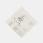 Personalisiert Champagne 50. Geburtstag Napkins Serviette (Ecke)