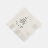 Personalisiert Champagne 70. Geburtstag Napkins Serviette (Ecke)