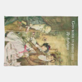 Personalisiert Charles Dickens Scrooge Viktorianis Geschirrtuch (Horizontal)