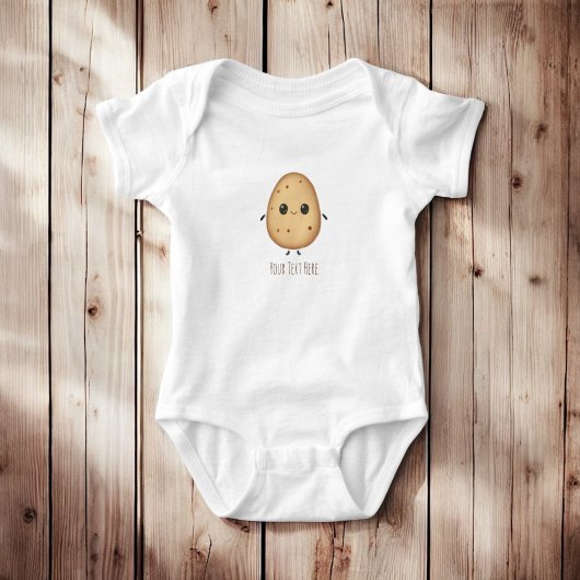 Personalisiert Charming Kawaii Potato Baby Strampler