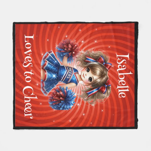 Personalisiert Cheer Blanket Fleecedecke (Vorderseite (Horizontal))