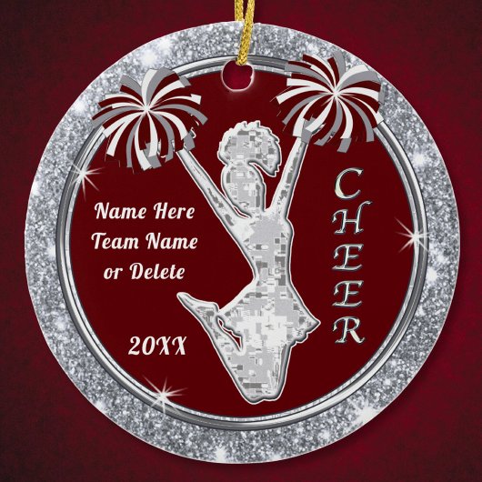Personalisiert, Cheerleader Ornament, Cheer Favori Keramik Ornament